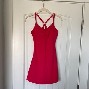 BRXL Coral/Pink Strappy Athletic Dress - Women's Sleeveless Dress